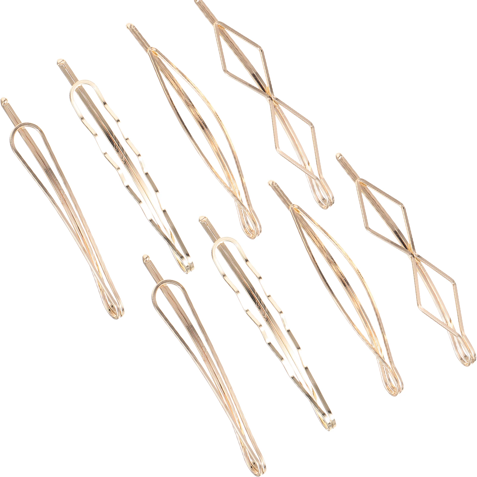 

8 Pcs Geometric Hairpin Accessories Metal Headdress Barrette Clips Hairpins Women Hairstyle Bobby Pin Girls Hairpins