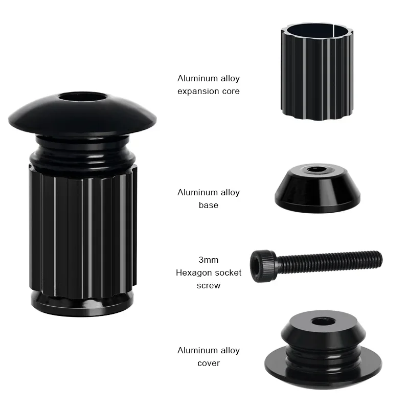 

1 Pair Bike Handlebar End Plugs Multi-Color Aluminum Alloy Mountain Road Bicycle Handlebar Grips Plugs Caps Accessories