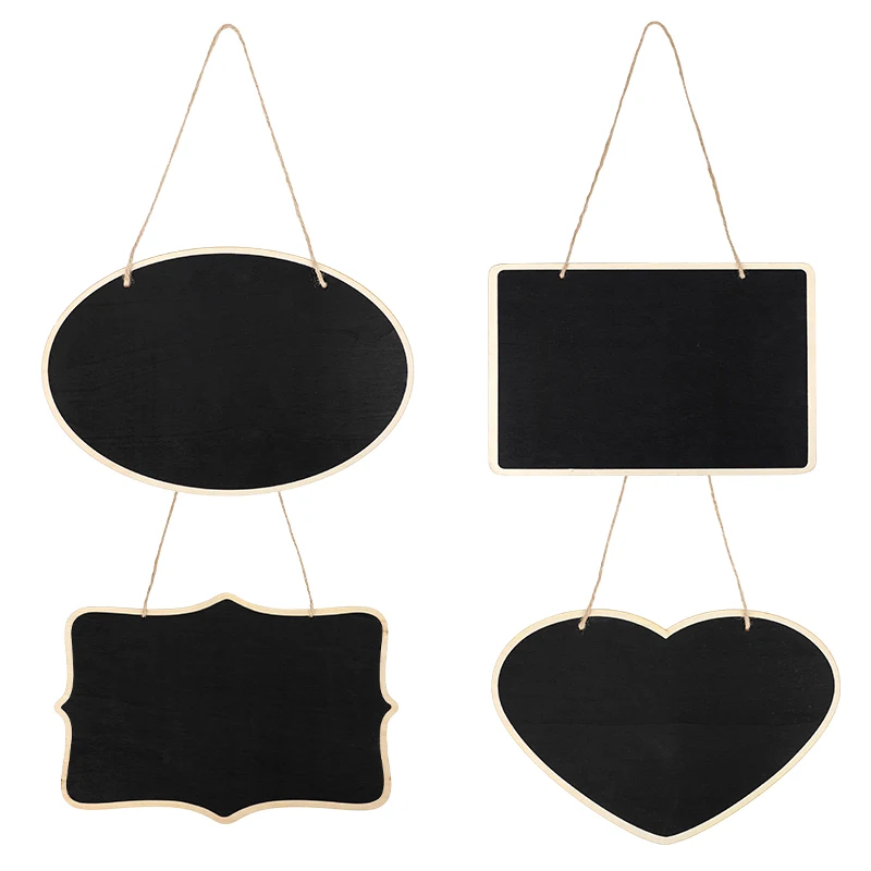 30x20cm Wooden Blackboard Wedding Pendant Decorations Message Board For Wedding And Birthday Paty Home DIY Decoration Supply