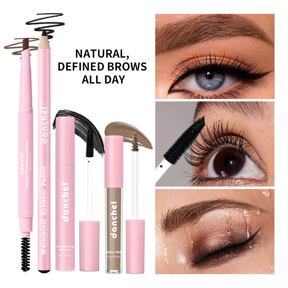 13Pcs Full Makeup Set Lipstick Lip Gloss Blush Palette Brow Liner Mascara Eyeliner Lip Balm Complete Cosmetic Kit Christmas Gift