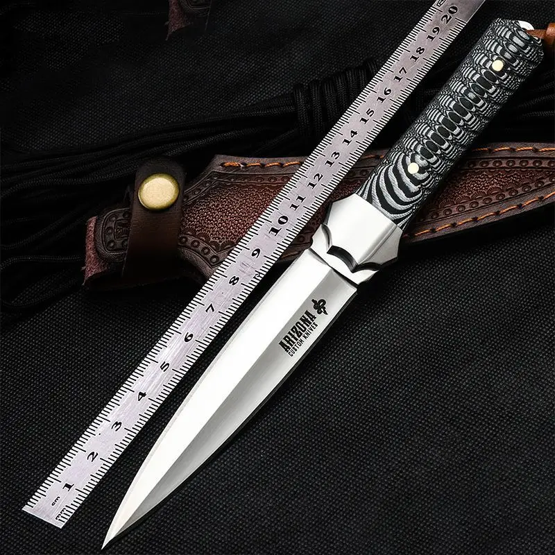 Knife self-defense outdoor survival knife sharp high hardness field survival tactics carry straight knife blade