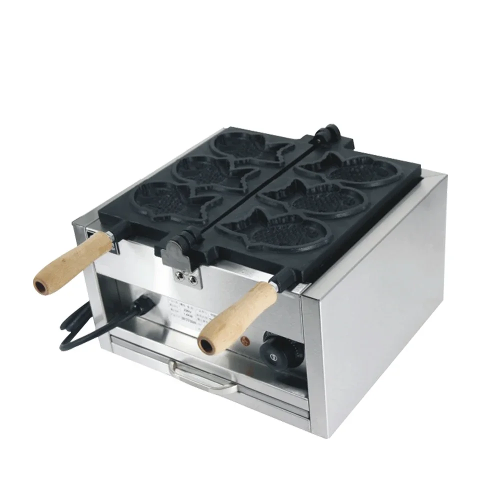 

Popular Japanese Korea 3 Fish Electric Taiyaki Maker Hot Sale Waffle Baker Machine Waffle and Pancake Maker