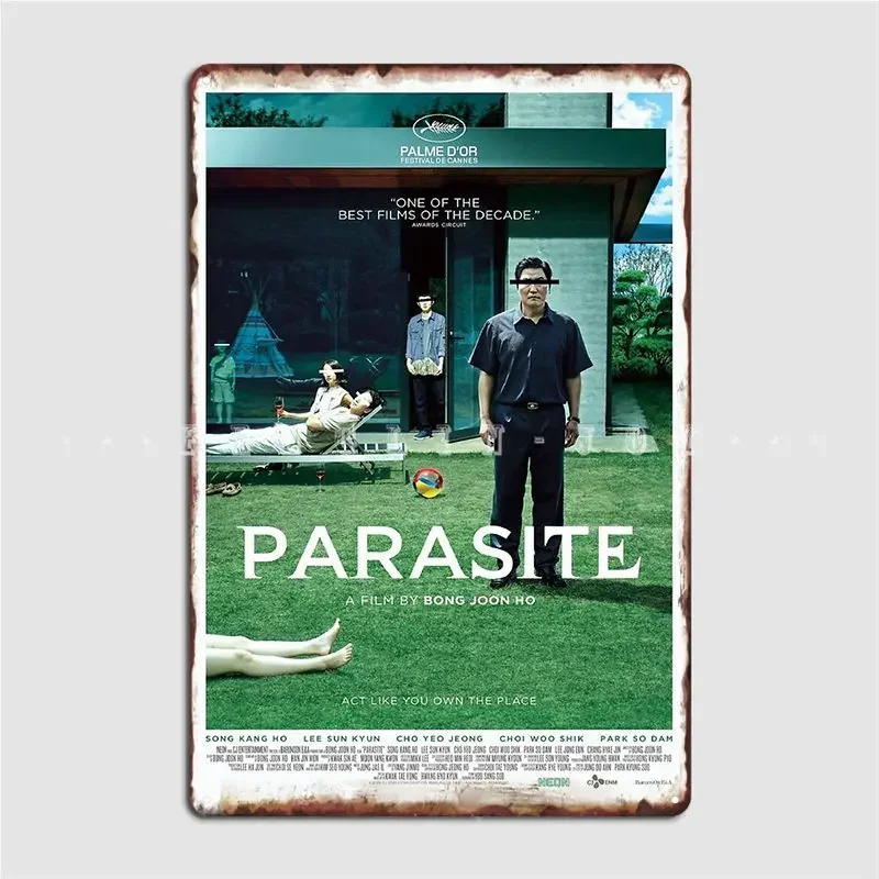 Parasite Film Poster Metal Plaque Club Party Club Bar Decoration Wall Decor Tin Sign Posters