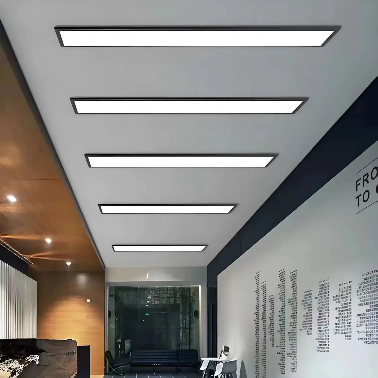 

Modern Aluminum Recessed Linear LED Panel Bar Light for Conference Room Hospital Office Drop Ceiling Home Decor New Lighting
