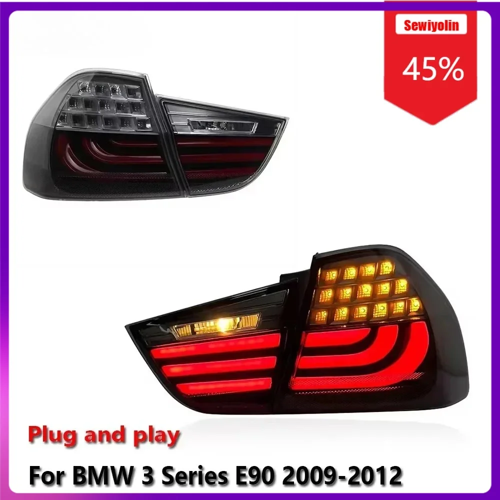 

Sewiyolin Car Accessories Led Tail Lights For BMW 3 Series E90 2009-2012 DRL Fog Rear Trailer lamps Turning Signal Voiture Plug