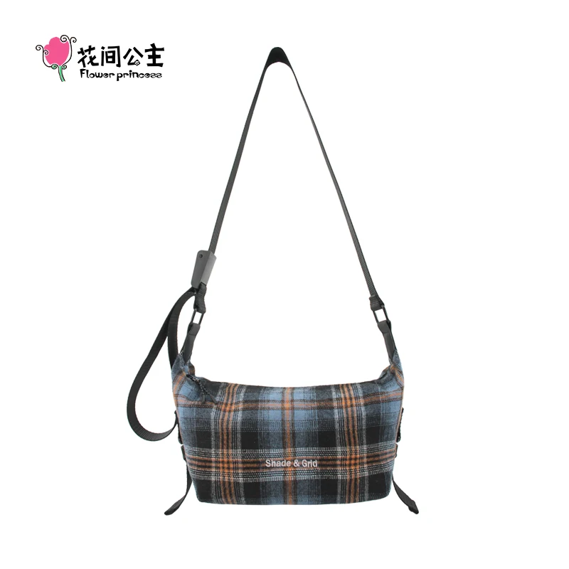 

Flower Princess SHADE&GRID Women's Bag Autumn Winter New Grid Shoulder Crossbody Bag Fashion Small Commute Travel Dumpling Bag