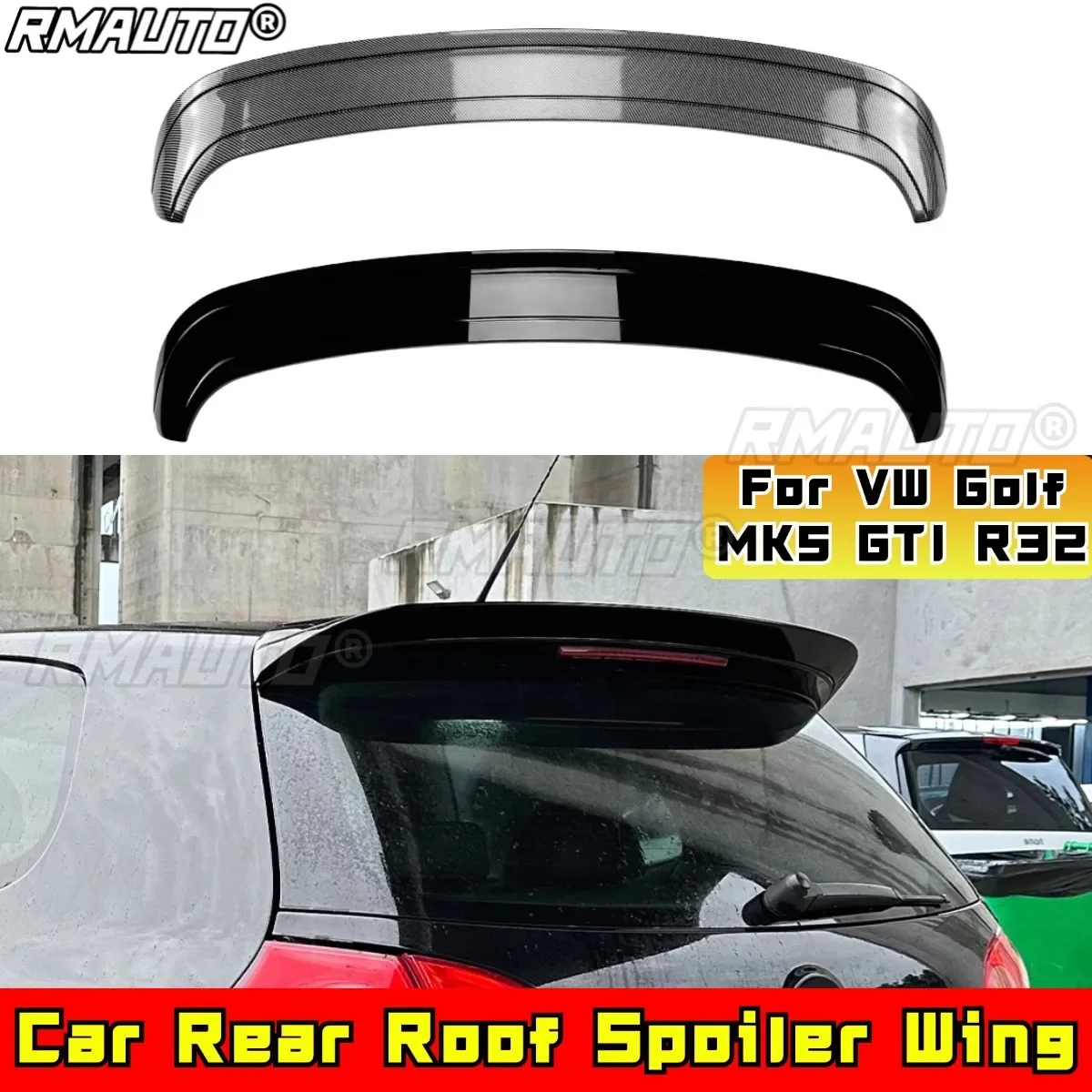 

Для VW Golf MK5 GTI R32 внешняя часть задний спойлер на крышу модификация крыла на крыше часть