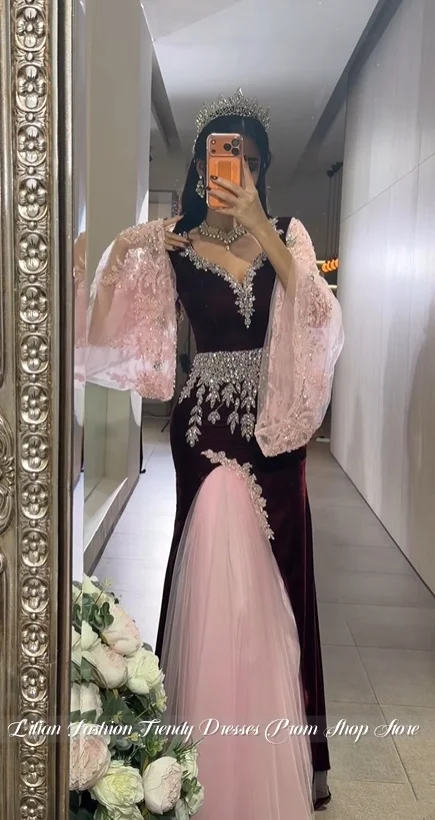 Customized Gorgeous Middle Eastern Evening Gowns Formal Occasions Splendid Crystal Appliqué Ball Gowns Wedding Party Dresses