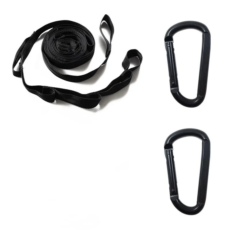 

Набор высокопрочных ремней для подвешивания деревьев, 2 регулируемых прочных подвесных лент + 2 прочных пряжки, поддерживают тяжелу нагрузку