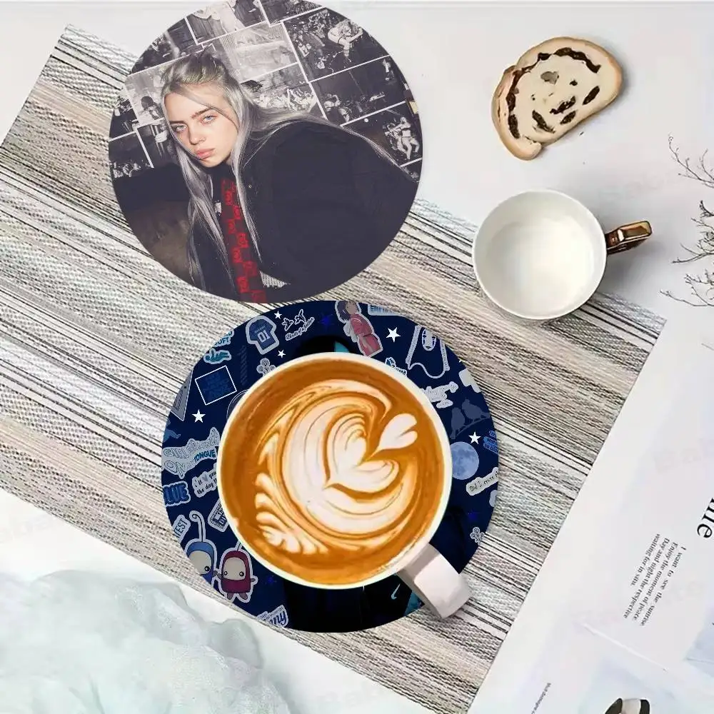 

Singer B-Billies Wooden Coaster Heat-Resistant Drink Mats with Non-Slip Base, Perfect Gift Idea