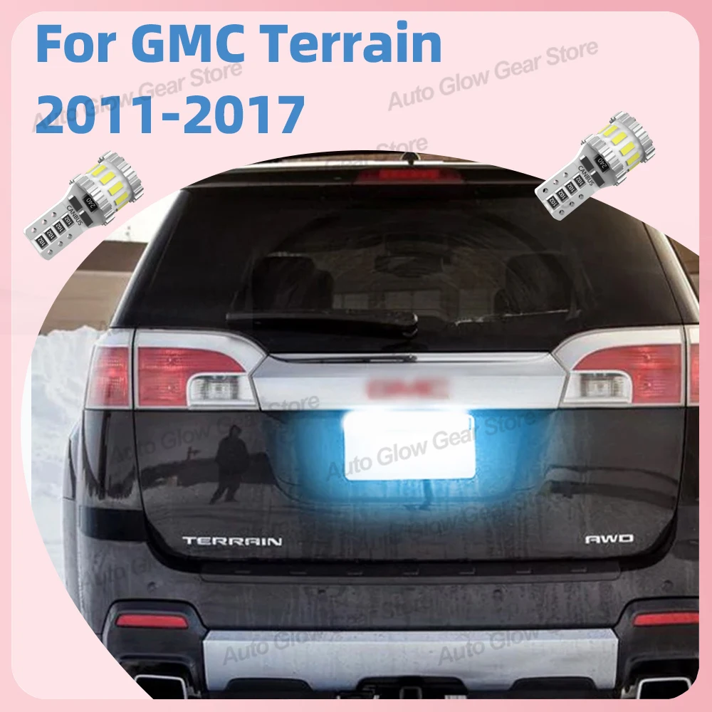 

2 шт. светодиодная лампа для номерного знака, лампа номерного знака для GMC Terrain 2011-2017 2012 2013 2014 2015 2016, аксессуары