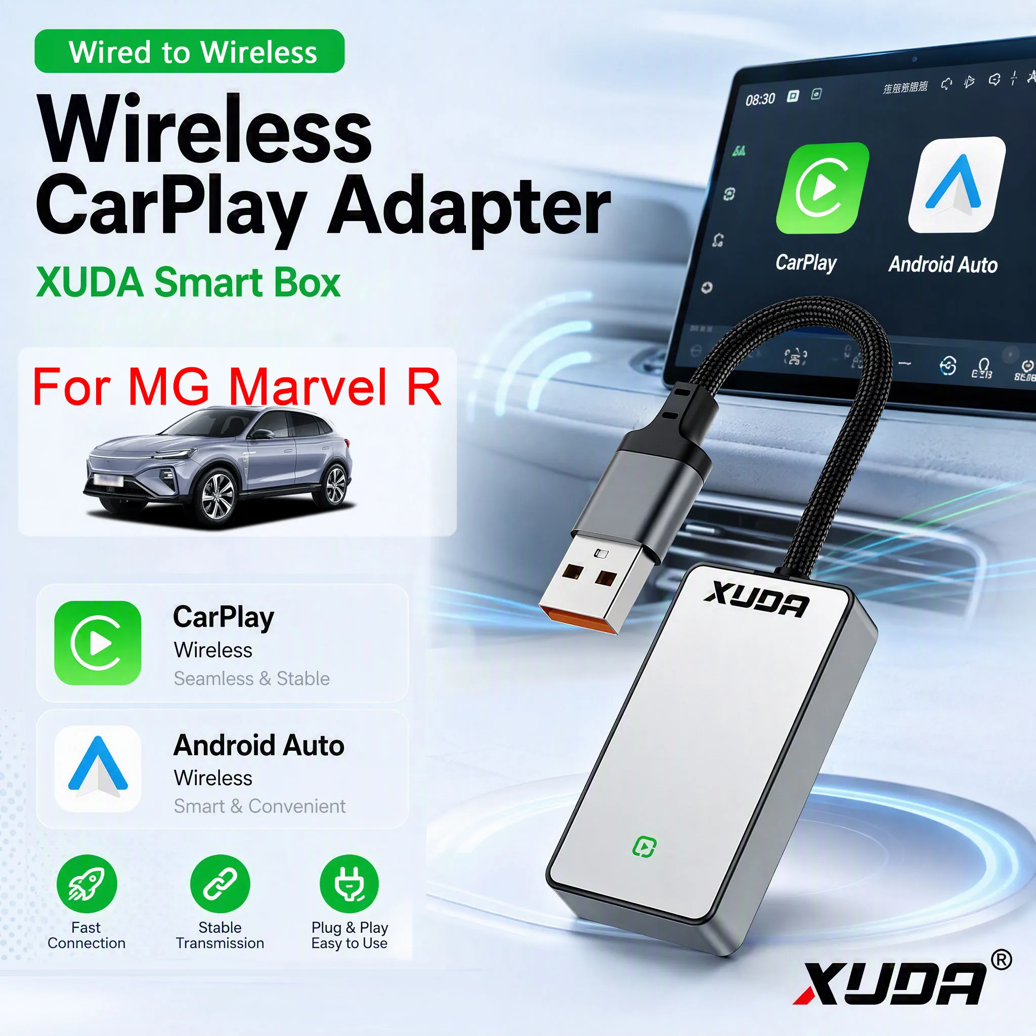 xuda-apple-carplay-android-auto-smart-box-for-mg-marvel-rwifi-btmusic-multilingual-google-map-spotify-waze-voice-call-control