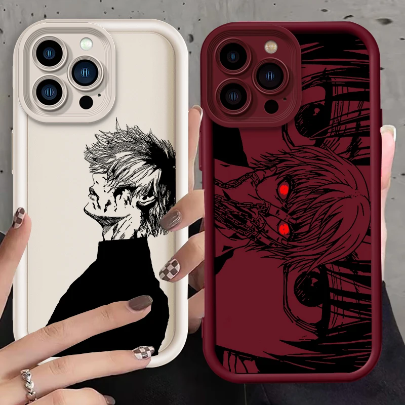 Anime Luxury Tokyo Ghoul Eye Ladder For Apple iPhone 15 14 13 12 11 XS XR X Pro Max Plus Back Phone Case