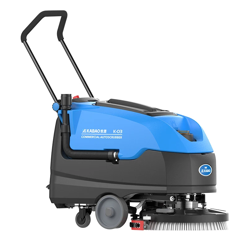 Walk Behind Floor Scrubber 150 Min Runtime Scrubber Dryer Multi Floor Cleaning Machine Autoscrubber for Warehouse