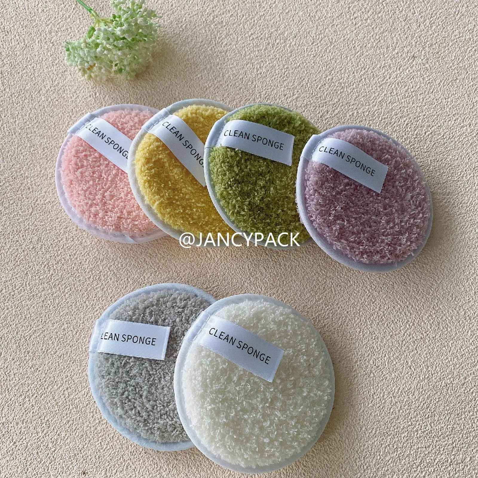 10 tamponi struccanti per viso occhi, soffio detergente viso riutilizzabile lavabile, soffio per frullatore per trucco di bellezza