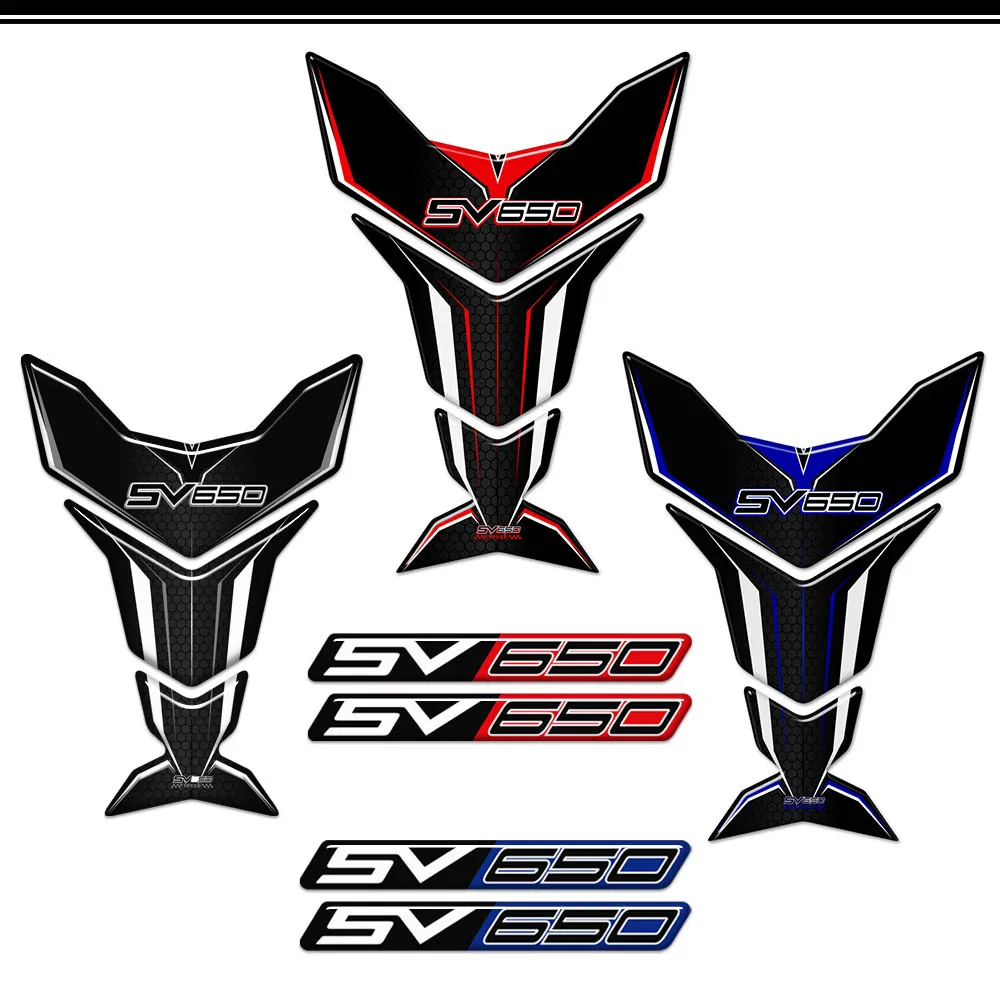 

For Suzuki SV650 SV650X SV 650 S X 3D Motorcycle Tank Pad Stickers Gas Fuel Oil Kit Fairing Knee Protection Decals 2017- 2021