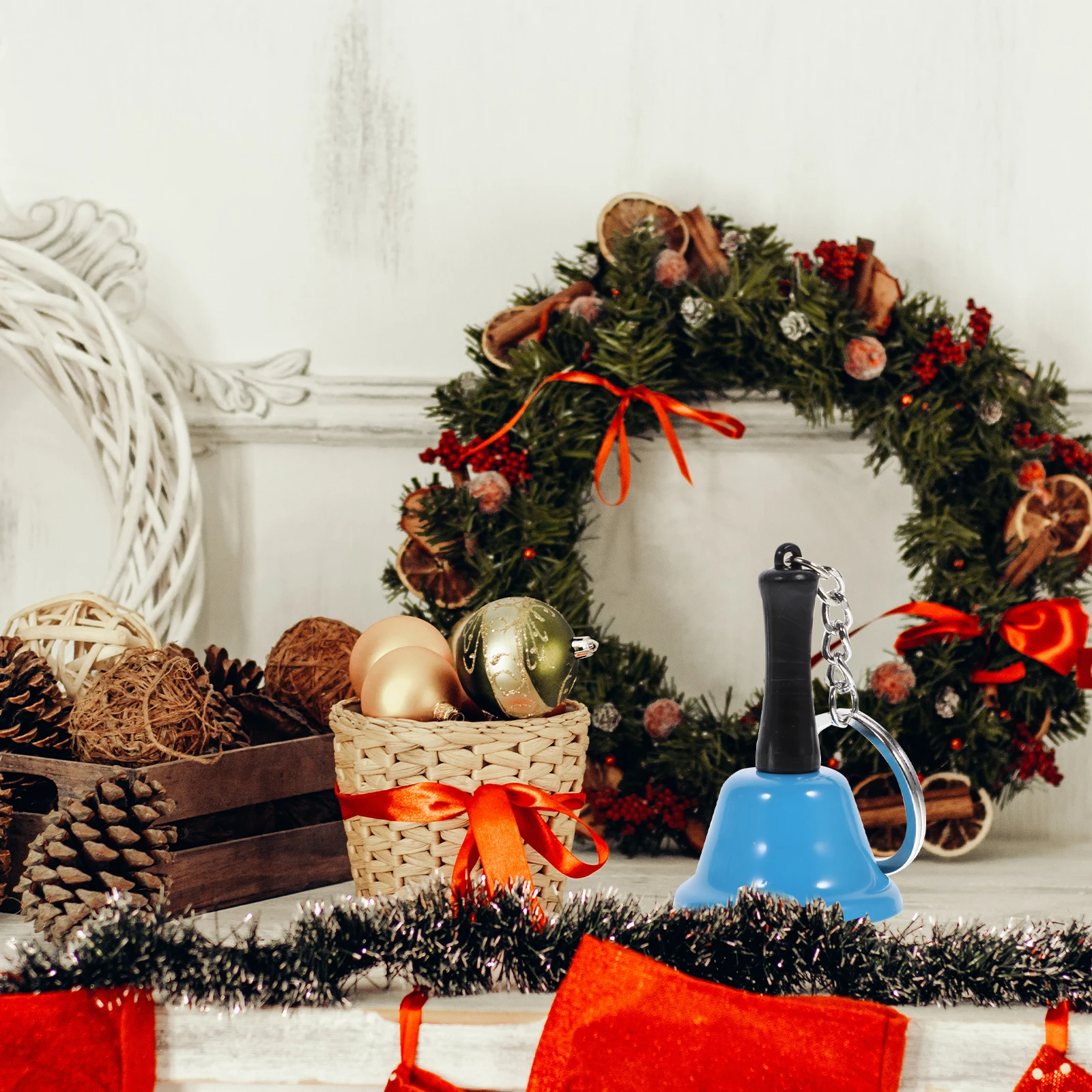 

5Pcs Metal Handheld Bells for Kids 55db Sound Educational Bell Restaurants Cafes Home Decor