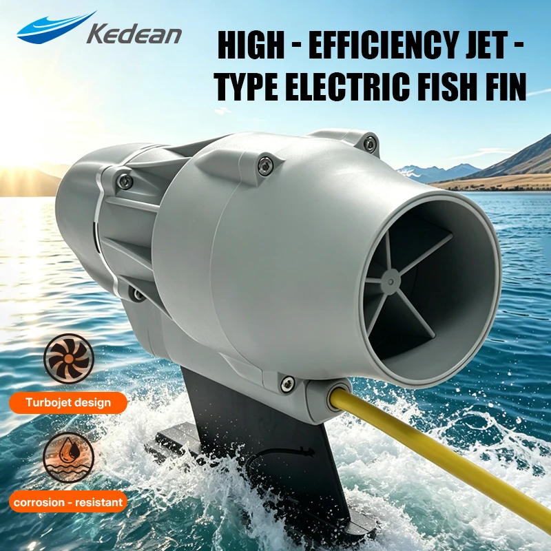 Underwater Fishing Kayak Belly Boat Motor, Electric SUP Fish Fin, High Speed Inflatable Float Tube Thruster, Remote Control