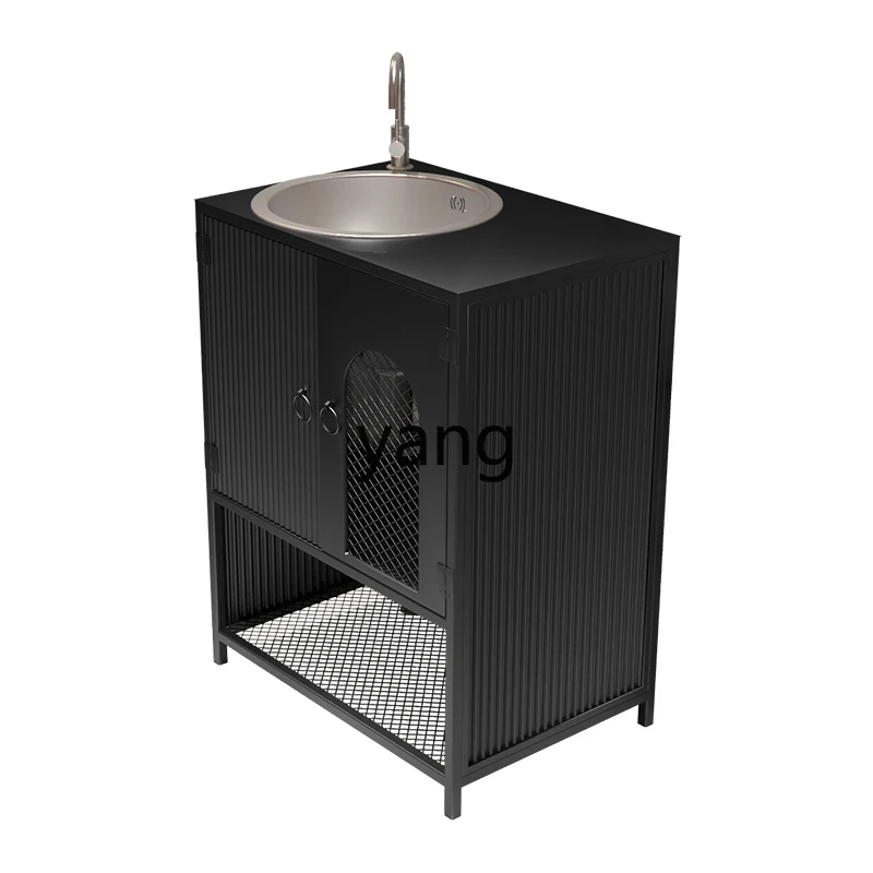 

LTT retro industrial wind wash basin wrought iron floor basin
