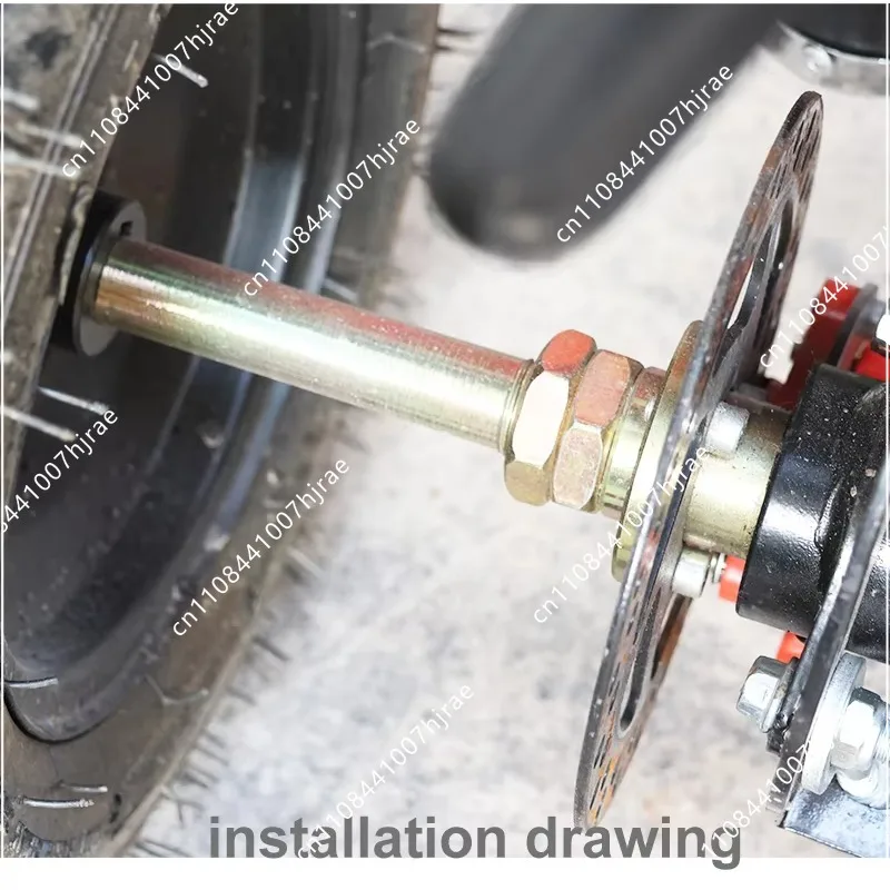 Modified Metal Rear Axle Compatible with Kids Car 4 Wheeler Go Kart Golf Cart ATV 50cc 70cc 90cc 110cc Replacement Parts