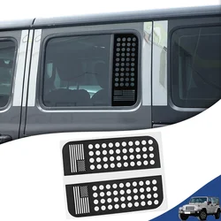 Car Rear Triangle Window Glass Panel Decoration Cover for Jeep Wrangler JL Gladiator JT 2018-2023 4-Doors Exterior Accessories