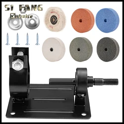 Hand Electric Drill To Grinder Machine Sander Conversion Head Kit Grindstone Polishing Grinding Wheel Knife Hrinder Stand Holder