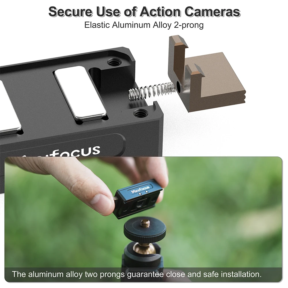 Minifocus Magnetic Adapter Mount For Insta360 X5 X4 Ace Pro 2 Action Camera Quick Release Mount Extension Base Support Accessory