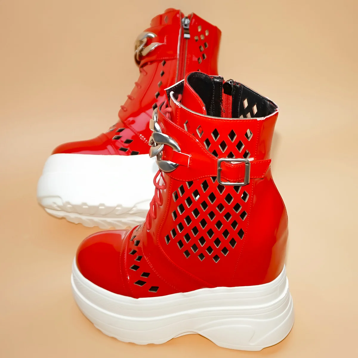 

Big Size 47 Sandals Women Plus Size 46 Patent Leather Wedges High Heel Ankle Boots Summer Chunky Sneakers Size 45 Pumps Shoes