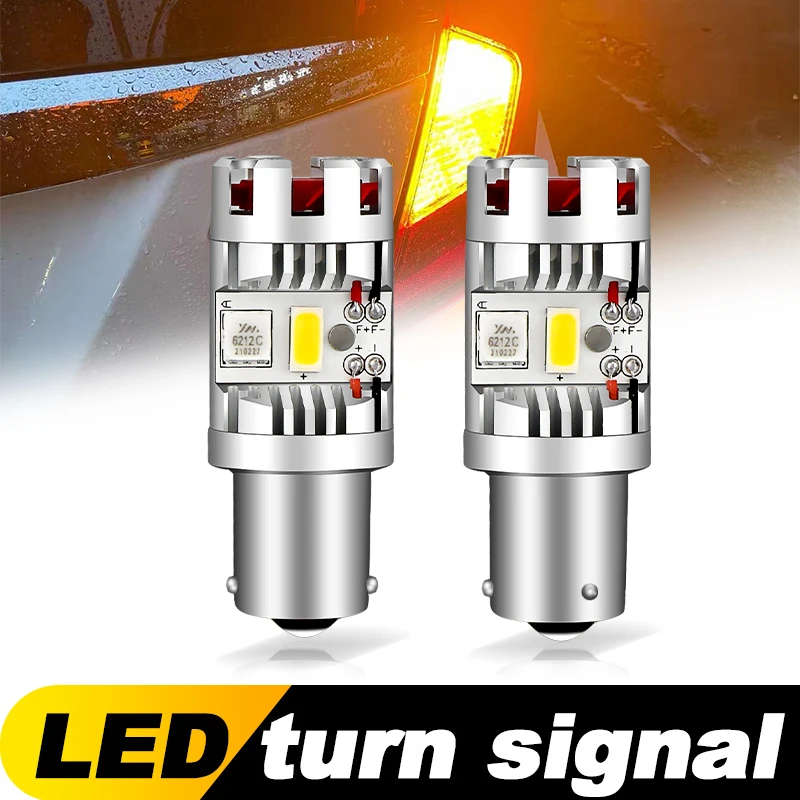 2x Super Bright 1156 P21W PY21W BA15S BAU15S 24W 3000Lm Canbus Bernstein Tagfahrlicht Signallicht Nebelscheinwerfer Signallampe