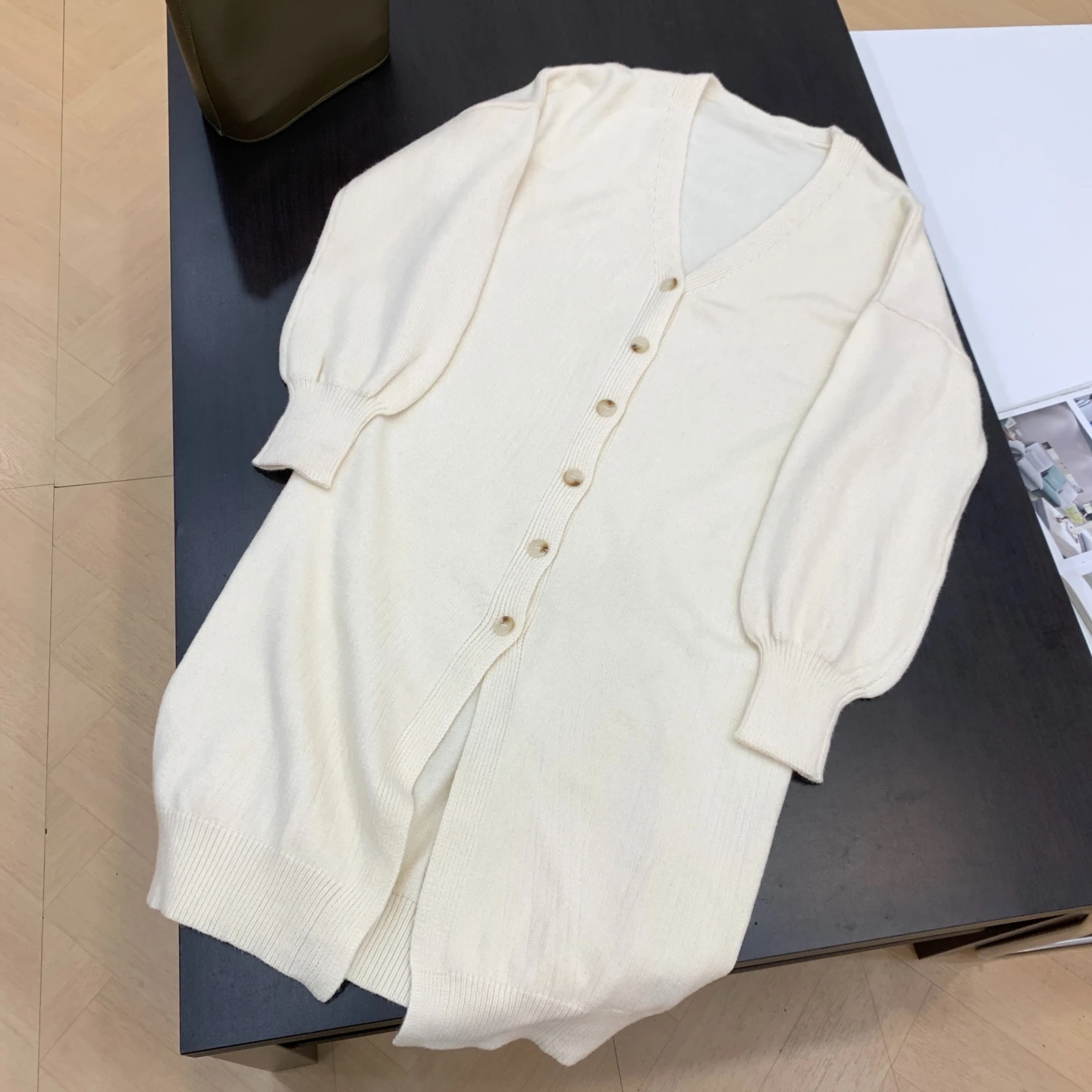 

Осенний новый ленивый Sle модный длинный женский открытый кардиган на одной пуговице, универсальный милый прямой свитер-труба, милый Sle