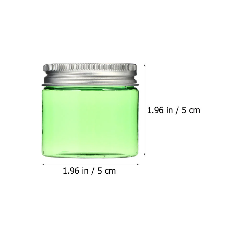 10 Uds. Contenedores vacíos de tarros de crema 50g caja dispensadora de plástico de almacenamiento de viaje portátil duradera y práctica
