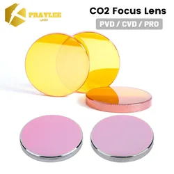 Praylee CO2 Focus Lens USA CVD ZnSe Dia 12 15 18 19.05 20 FL 38.1 50.8 63.5 76.2 101.6 for CO2 Laser Engraving Cutting Machine