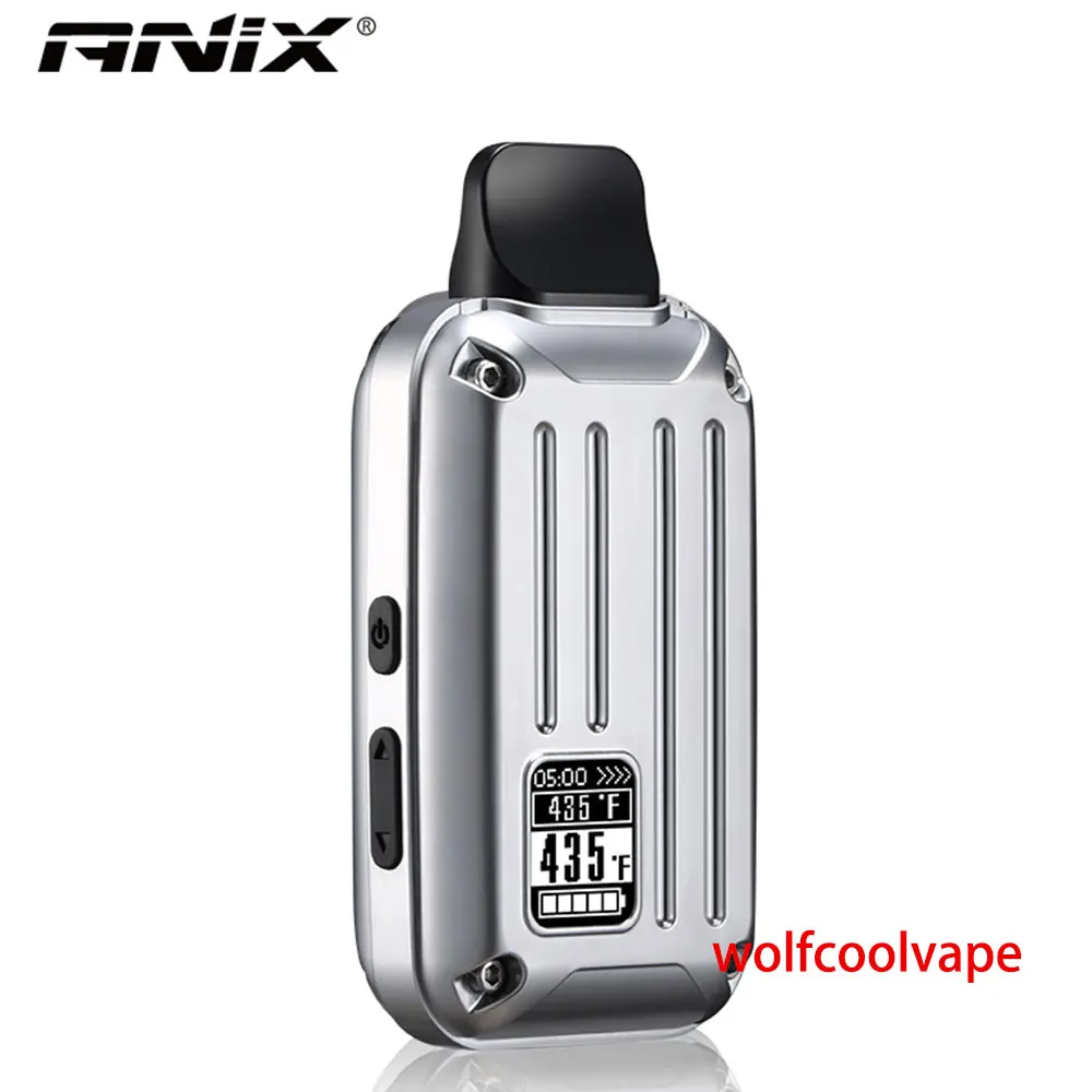 Wolfcoolvape Портативный испаритель для сухих трав ANIX Uranus, травяная электронная сигарета в виде ручки, наборы электронных сигарет с OLED-дисплеем, аккумулятор 2200 мАч