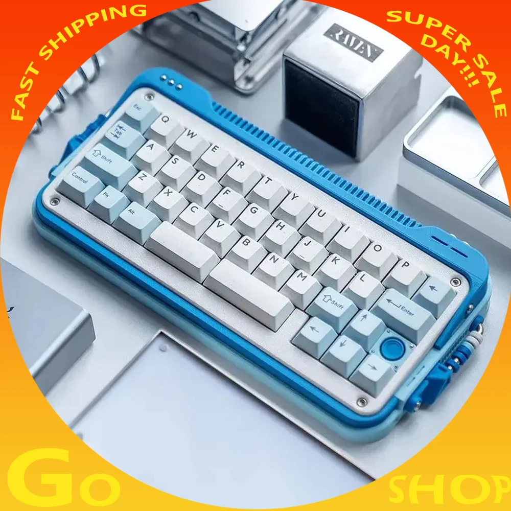 

Комплект механической клавиатуры Cod40 с раскладкой 40% Barebone с возможностью горячей замены BT 2,4G, беспроводная поддержка QMK, прокладка и верхняя двойная структура Agile