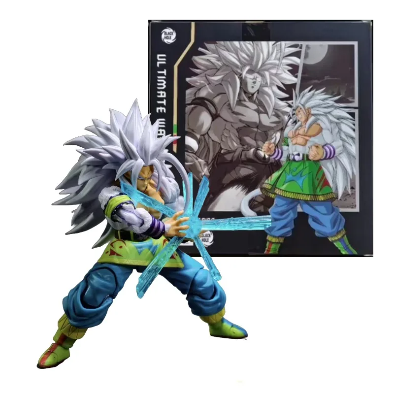 

Black Hole Dragon Ball SHF Super Saiyan 5 SSJ5 Son Goku Son Gohan white hair Son Goku Anime Action Figure Collection model Toys