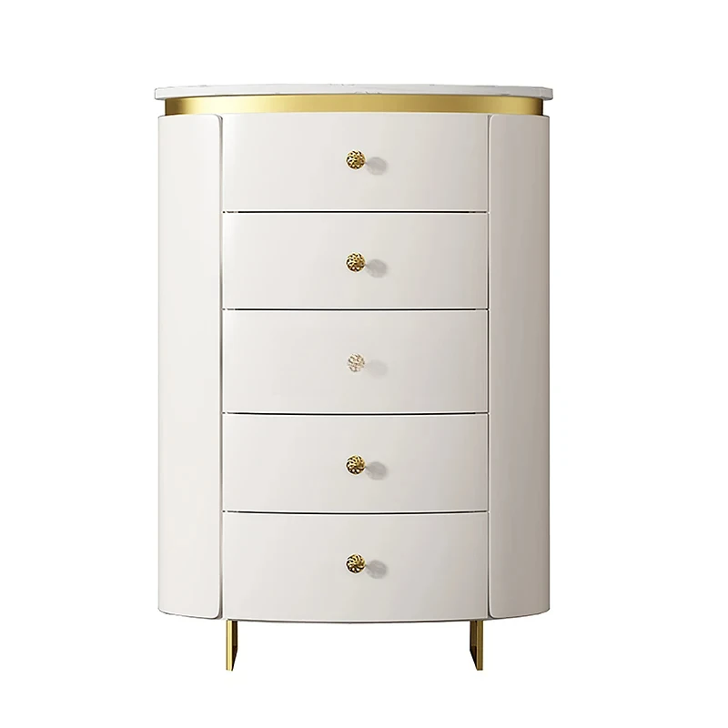 

Light luxury chest of drawers Solid wood side cabinet against the wall Storage TV side cabinet