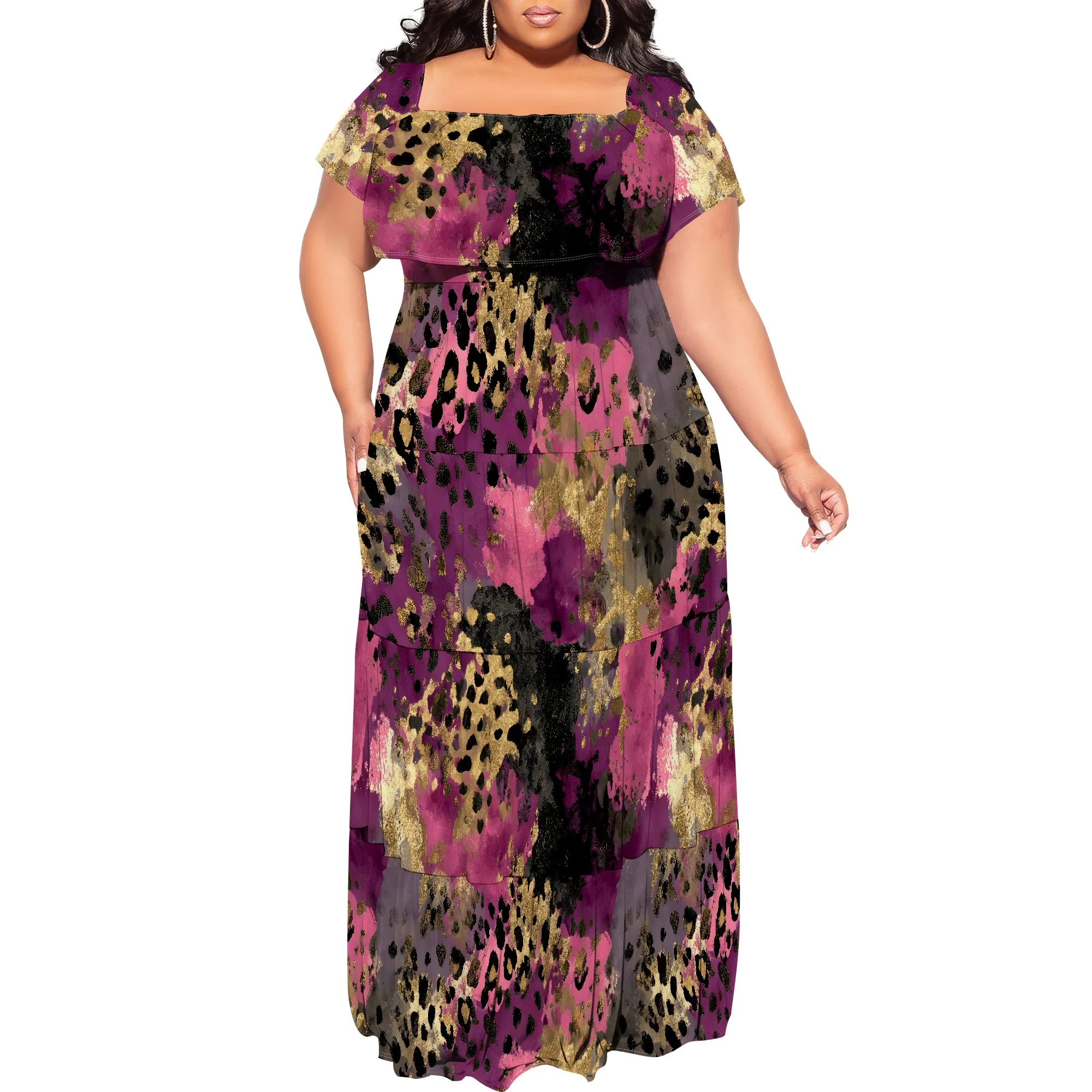 Women's Off The Shoulder Maxi Dress Summer Sleeveless Casual Slim Swing Formal Party Dresses