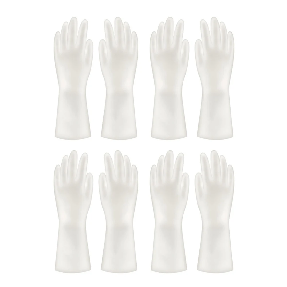 

4 Pair Clean Protective Gloves Cleaning Kitchen Waterproof Housework Toilet Massage
