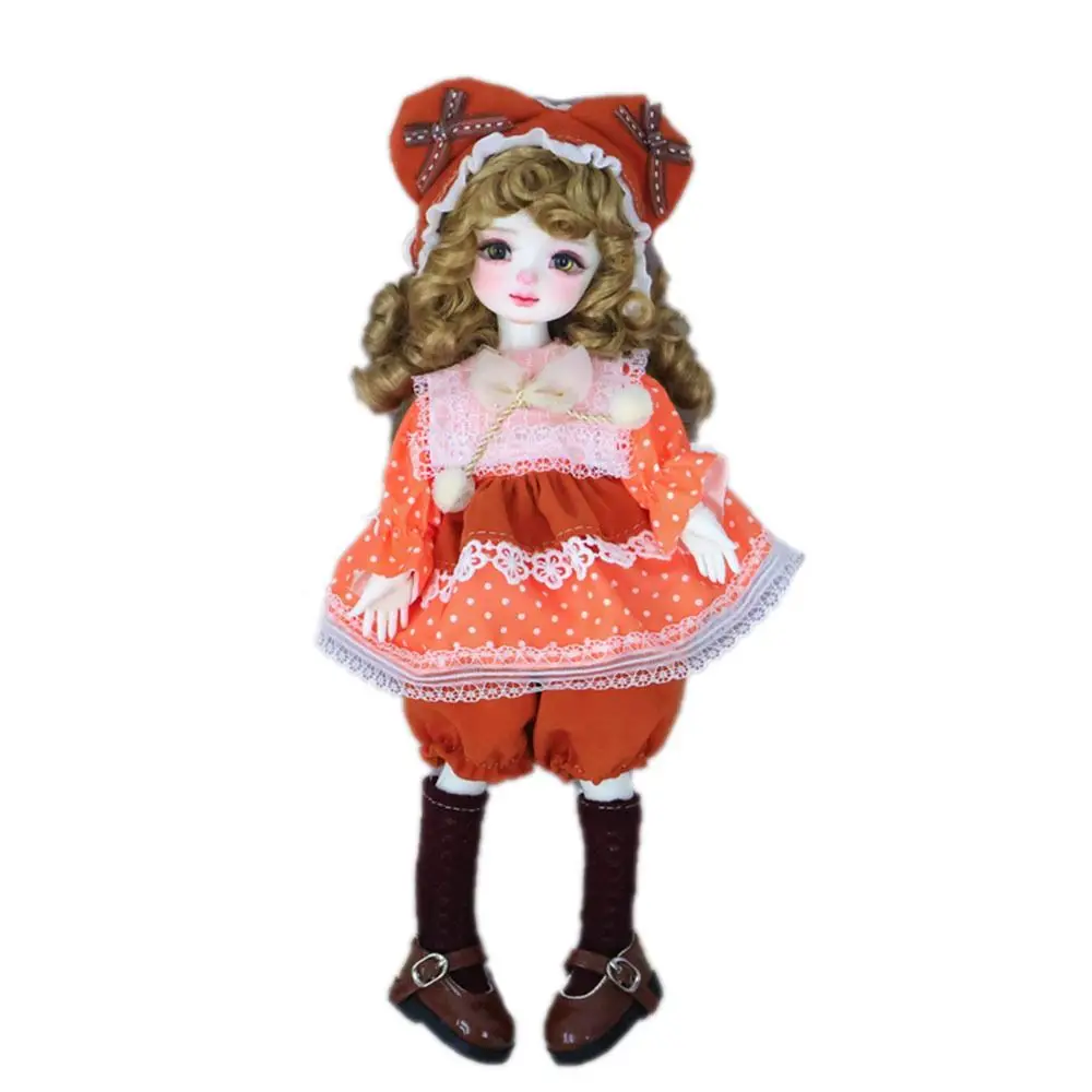 

Trendy Retro 1/6 BJD Doll Outfit Set Cute Pretty 30cm Doll Clothes Fashion Casual Girl Toy Gift (Only Sell clothes)
