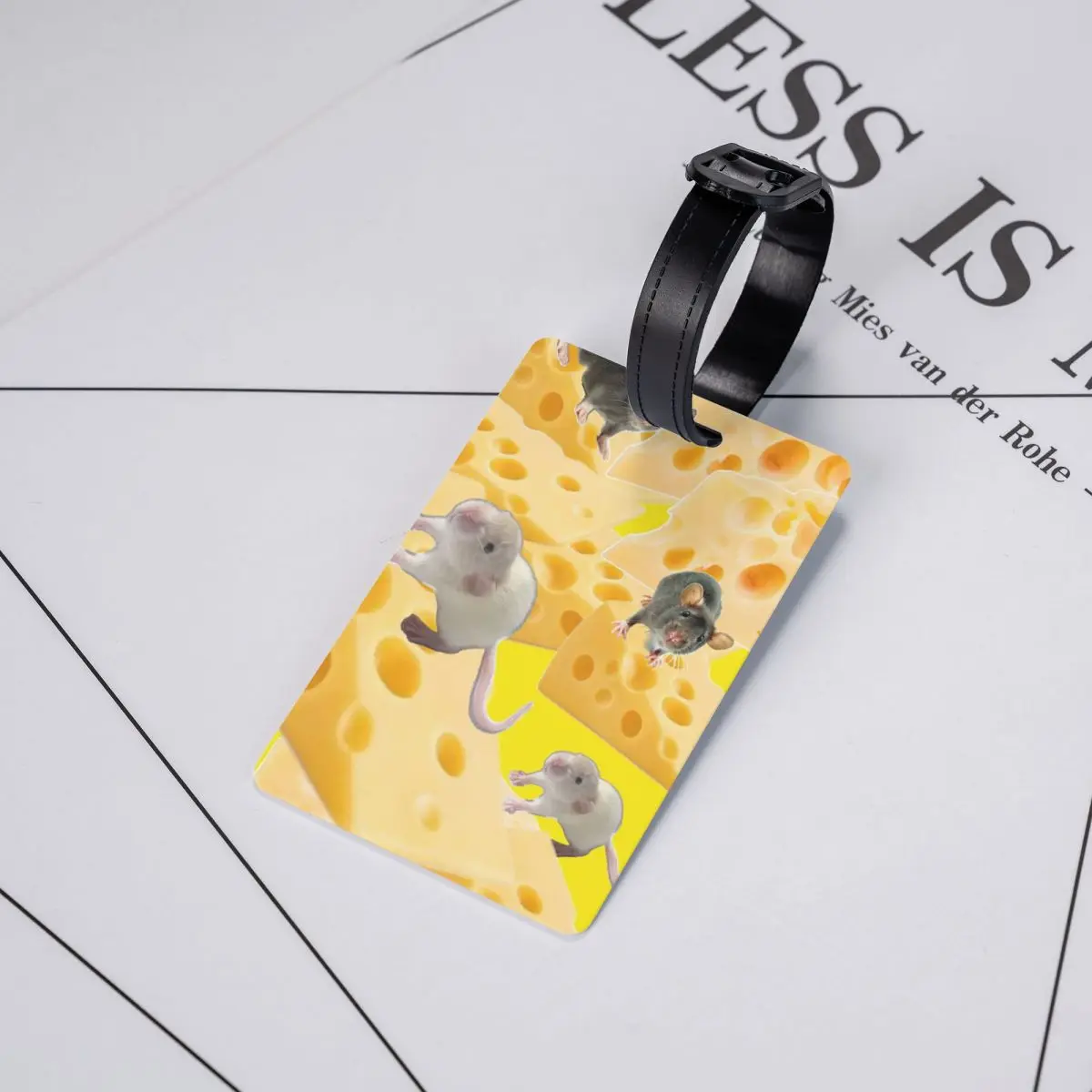 

Бирки для багажа с изображением крыс и мышей, аксессуары для чемоданов, этикетки для путешествий, держатели для багажных бирок, именные бирки с адресом