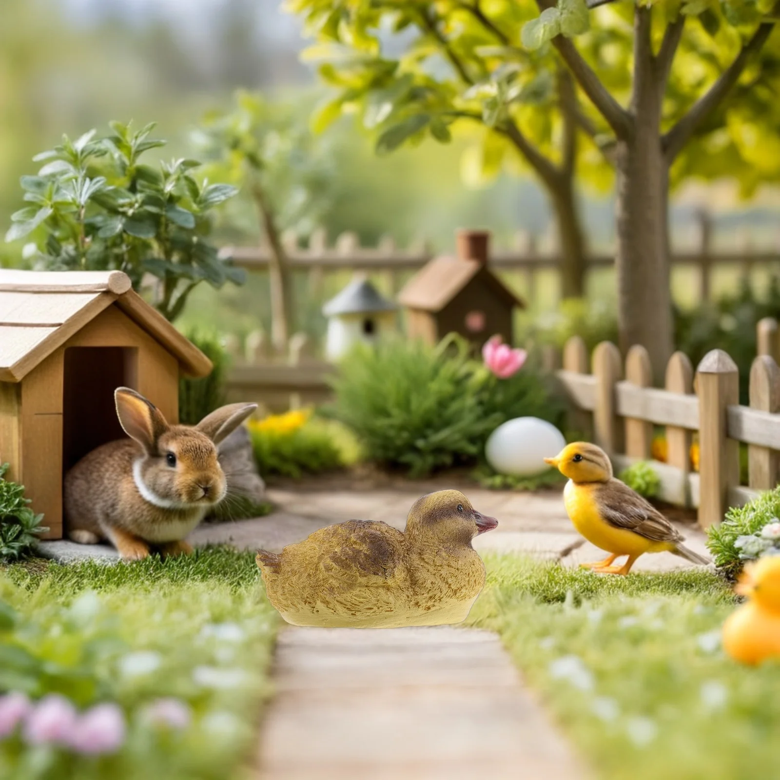 

1Pair Floating Resin Duck Outdoor Pool Decor Small Floating Duck Statue for Backyard Pond Garden Accessories Outdoor