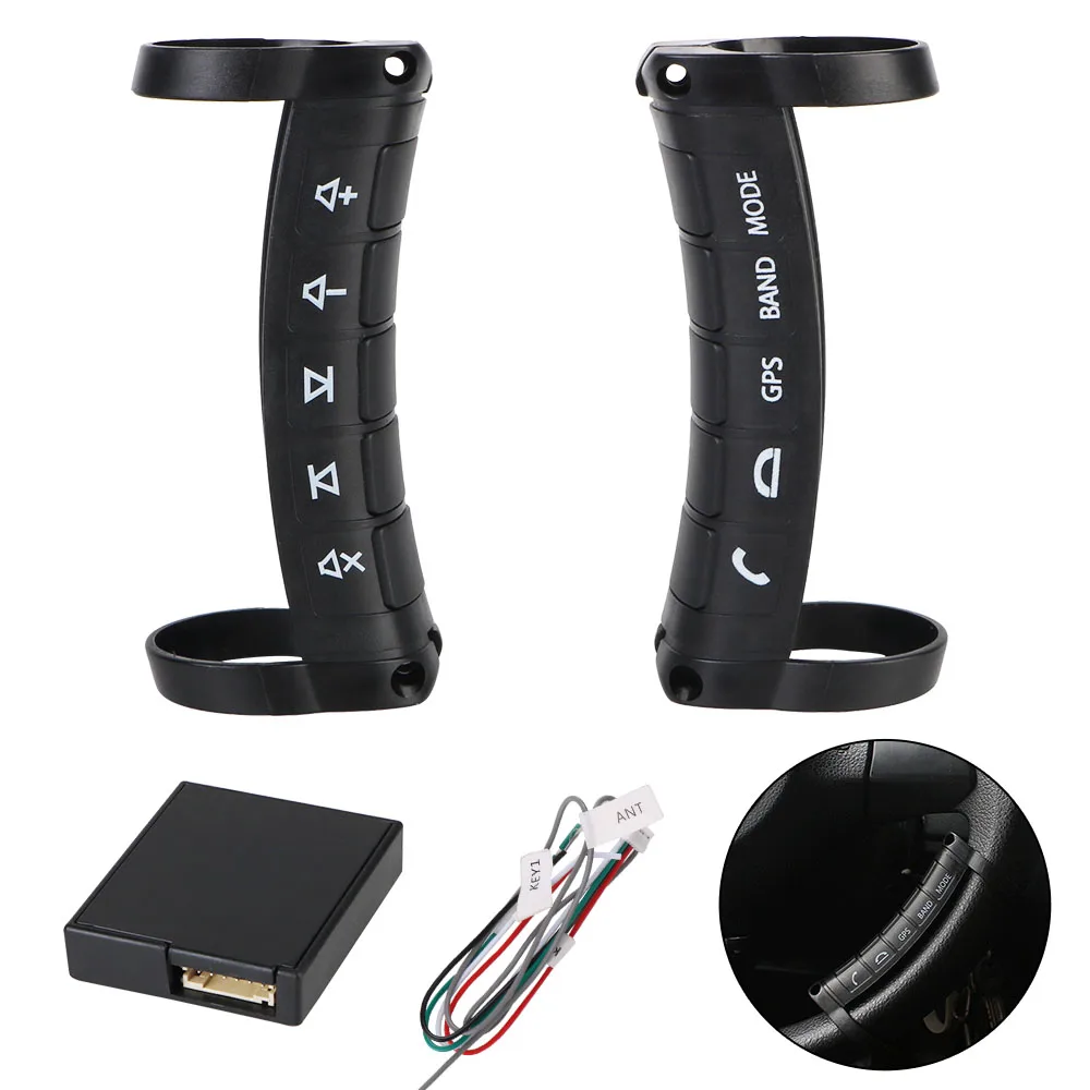 

Wireless Control Buttons Multifunction DIY Setting Steering Wheel Controller For Car Radio DVD GPS Andriod Player 10 Keys