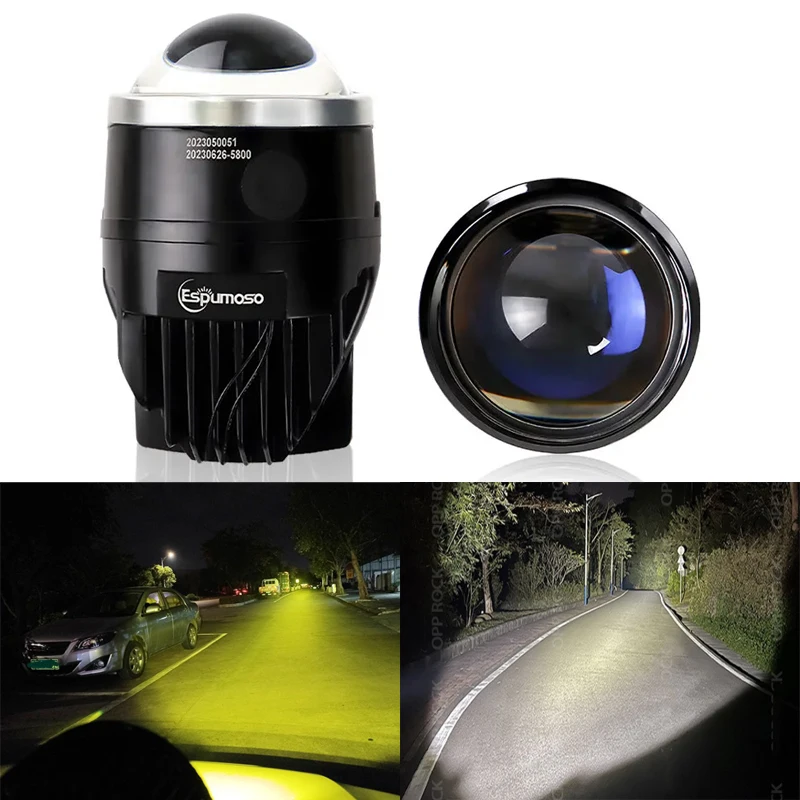 

3''Bi LED Projector Lens Halo Lights 260W Dual Color Car Headlight For H4 H7 9005 High Low Beam LED Auto Lamps Kits Auto Lamp