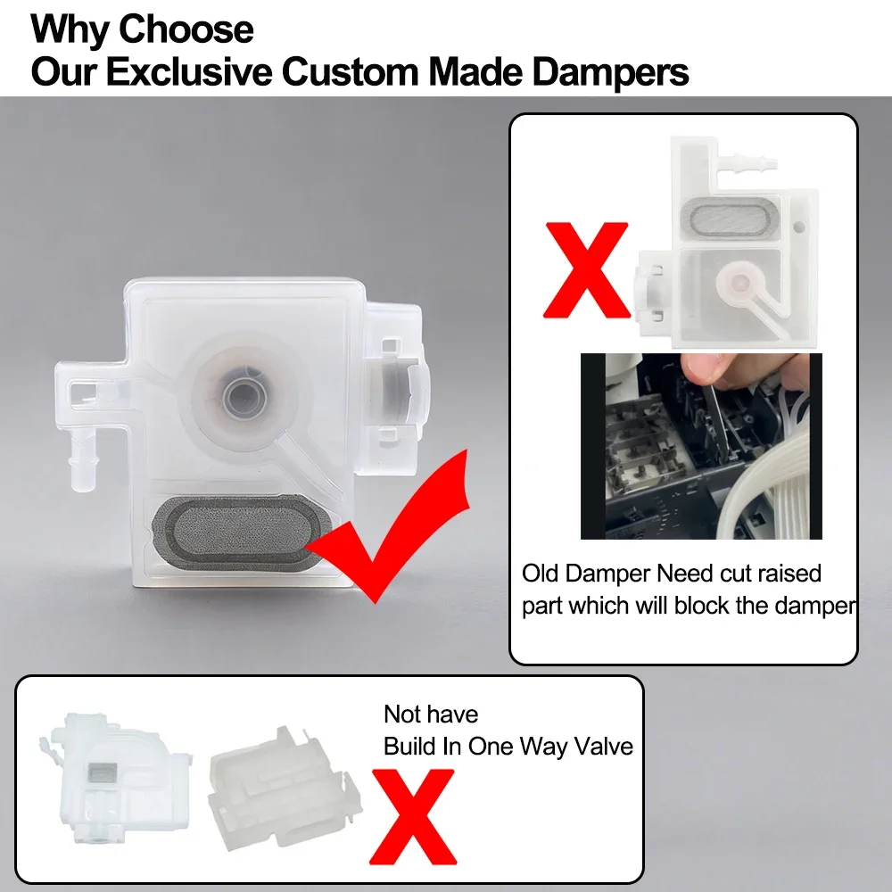 

XP600 DTF Printhead Damper with Adaptor Manifold For Epson L18050 L8050 ET8550 ET8500 L8180 L8160 have One Way Valve Function