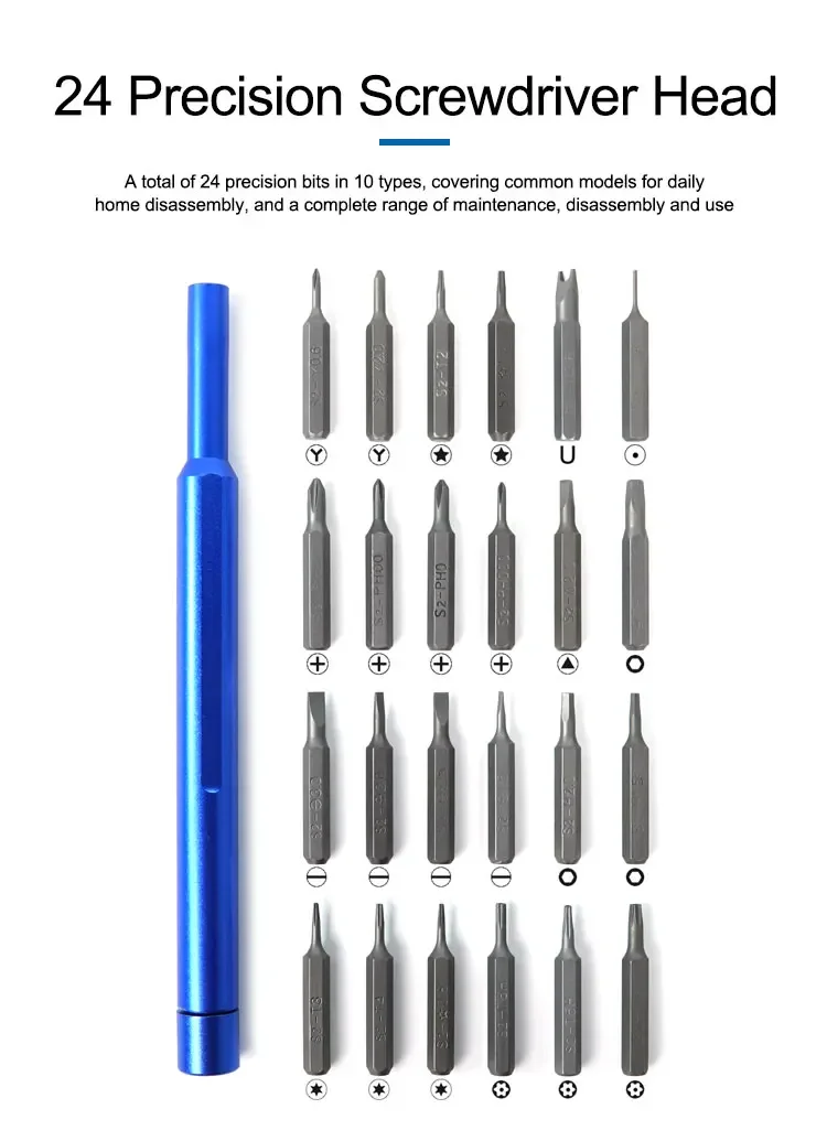 Sunshine SS 5118 Groove Magnetic Storage Finishing Screwdriver High Performance 25 in 1 Mobile Phone Screen Replacement Tool