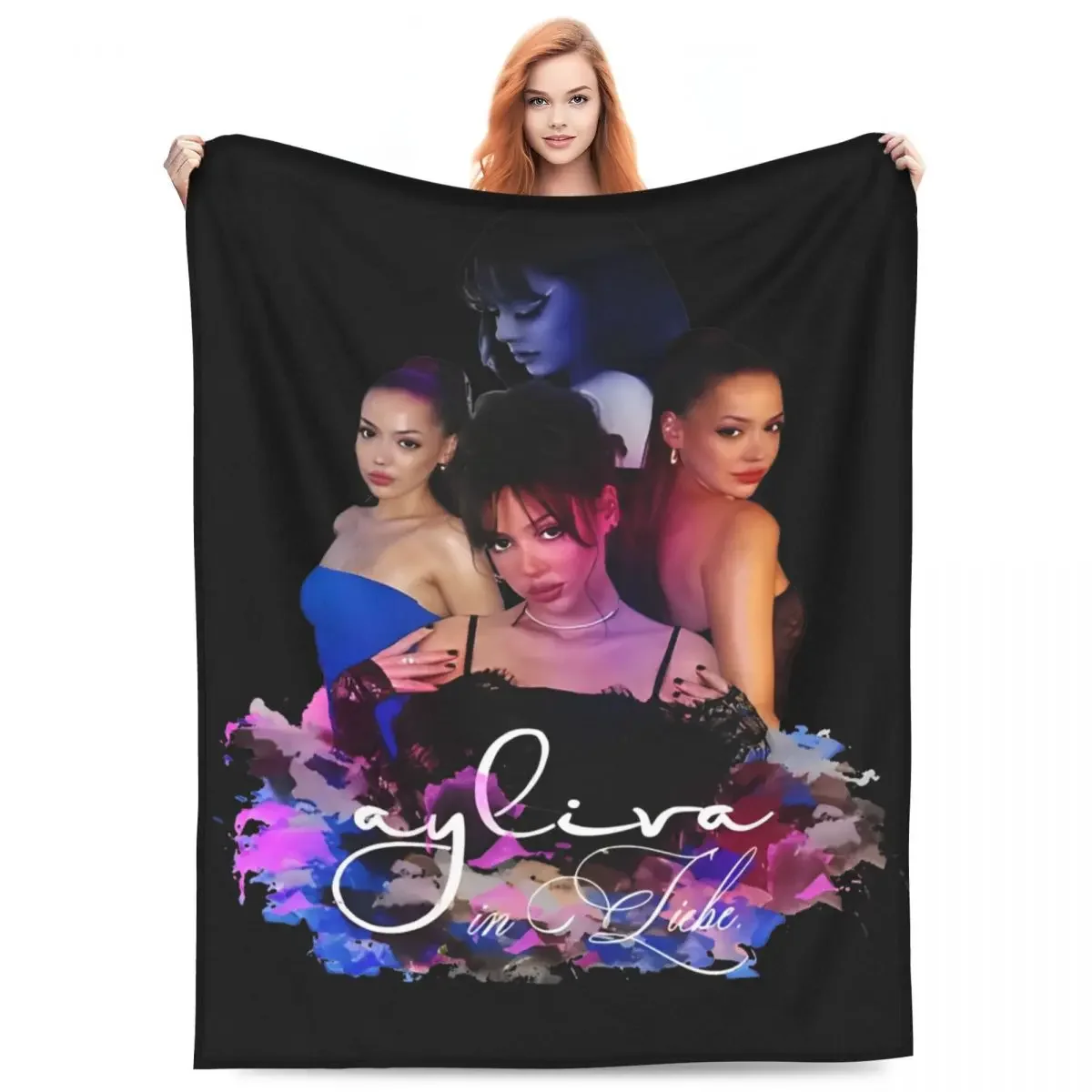 

Ayliva In Liebe Tour Concert Plush Throw Blanket Fluffy Bedspread for Couch Bed Travel Music Lover