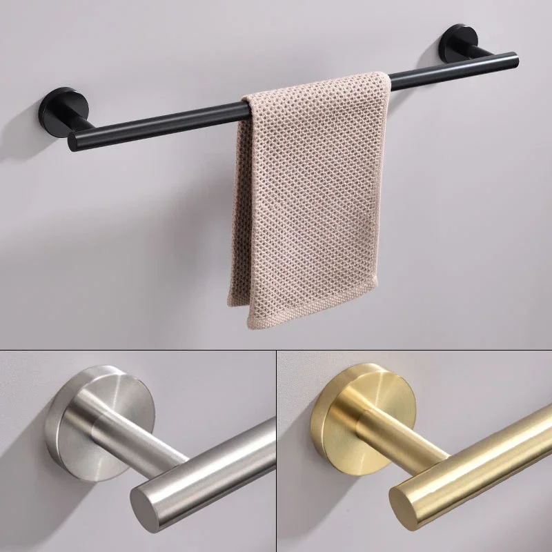 yesBrushed Gold Clothes Hook Perforated Stainless Steel Single Hook Wardrobe Wall Hanging Toilet Wall Single Clothes Hook Set