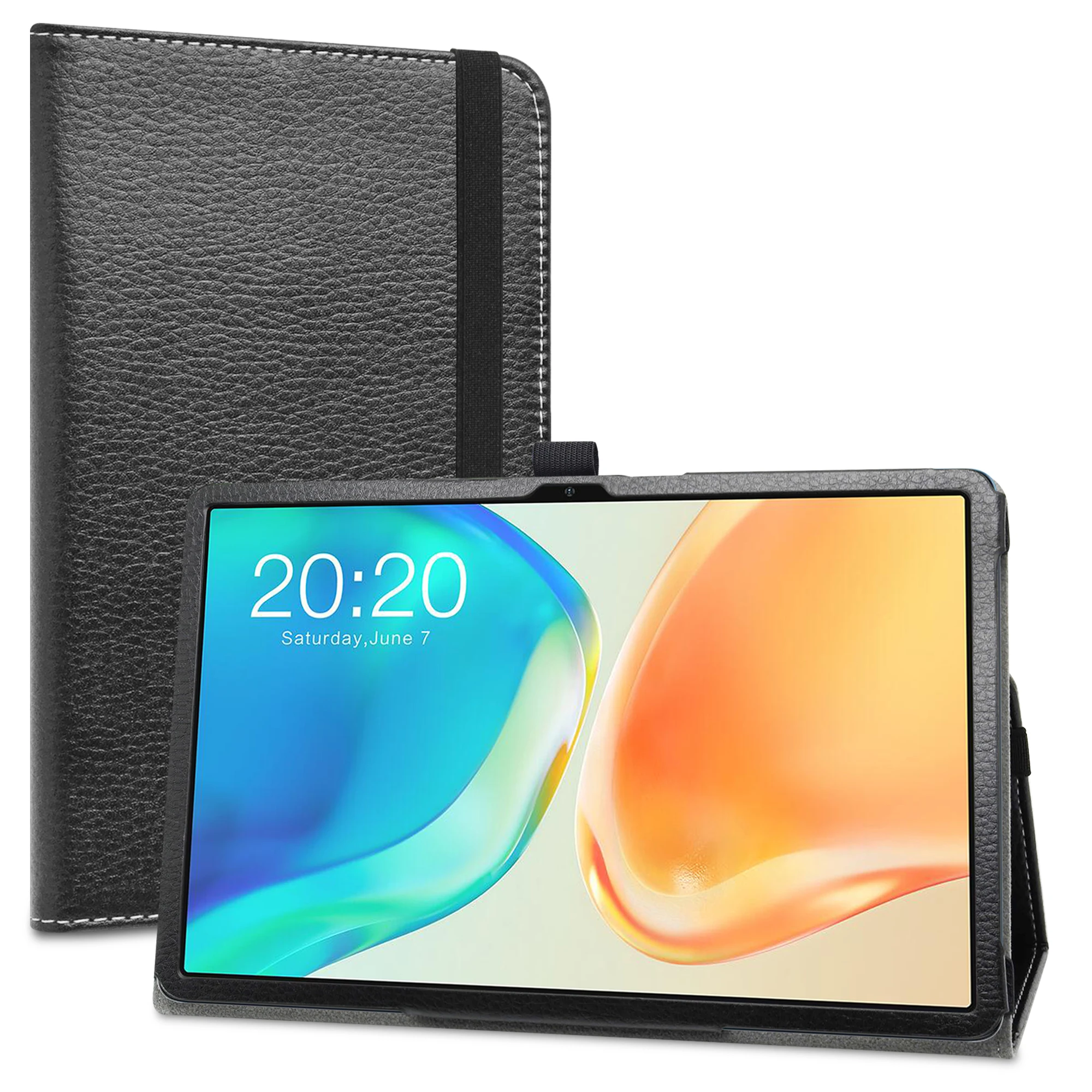 

Case For TECLAST M40 Plus / P40HD (DUAL CAMERA) 2023 10.1" Tablet Folding Cover with Elastic Closure