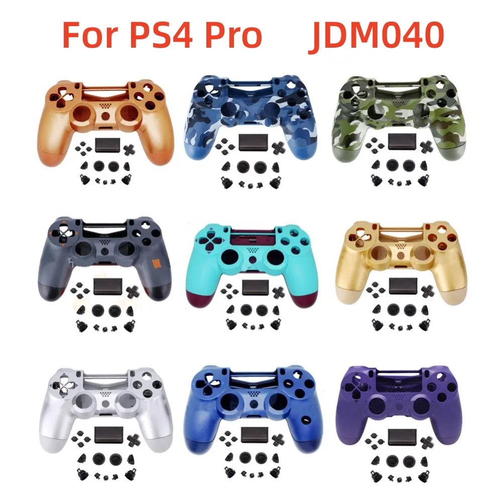 Full set Housing Shell with Buttons Mod Kit For PS4 PRO Controller JDM-040 Cover Case DIY Faceplate Decoration Repair Parts