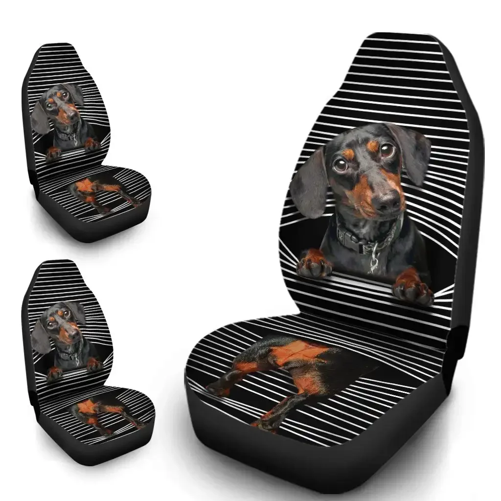 

Funny Dachshund Car Seat Covers Dachshund Car Accessories Gifts Idea For Dog Lovers, Universal Front Seat Protective Cover